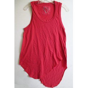 FRANK & EILEEN RED OVERSIDED LAYERING TANK TOP XS